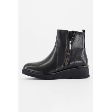 Ghete wedge de piele