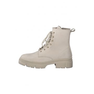 Ghete de piele cu toc masiv