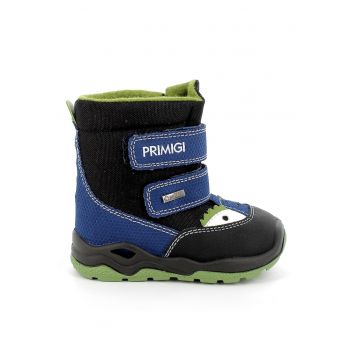 Ghete cu model colorblock si velcro