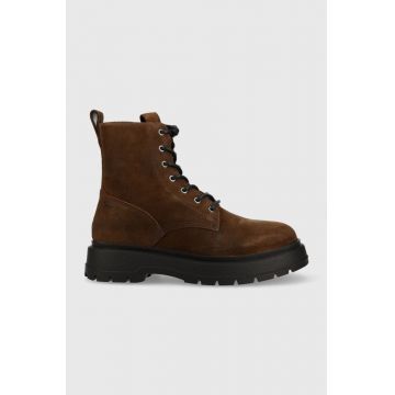 Vagabond Shoemakers pantofi de piele intoarsa Jeff barbati, culoarea maro