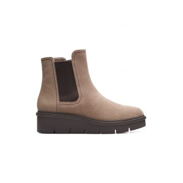 Ghete Chelsea wedge de piele intoarsa Airabell