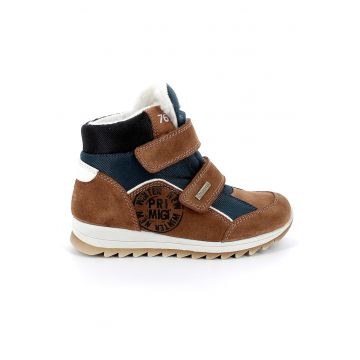 Ghete de piele intoarsa cu velcro