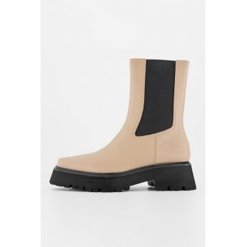 Ghete de piele cu insertii elastice