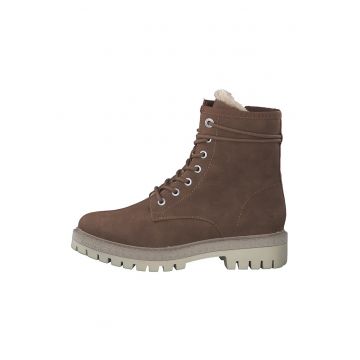 Ghete de piele ecologica cu captuseala din material teddy