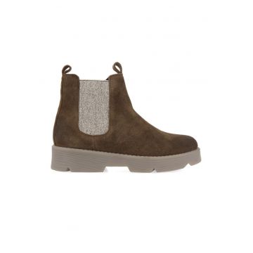 Ghete de piele intoarsa cu fermoar Pyhra