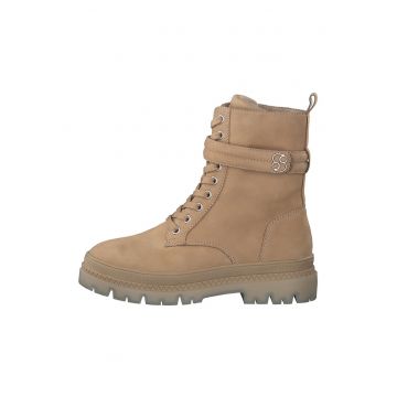 Ghete de piele nabuc cu banda velcro