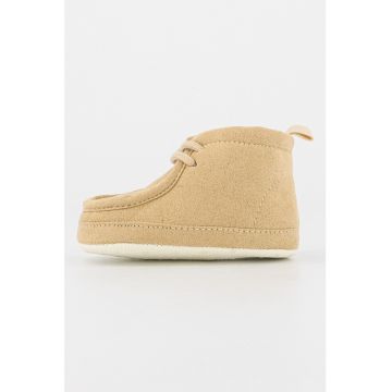 Botosei de piele intorsa ecologica cu captuseala teddy