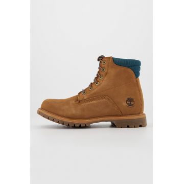 Ghete de piele nabuc si material textil Waterville