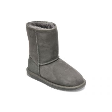 Ghete EMU gri, W10002, din piele intoarsa
