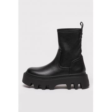 Ghete flatform de piele ecologica Flora