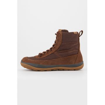 Ghete inalte cu segmente de piele Peu Pista GM 8575