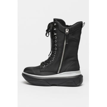 Ghete mid-calf din material textil June
