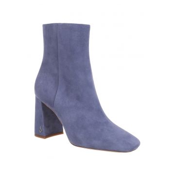 Botine din piele ecologica cu aspect de piele de crocodil Codie