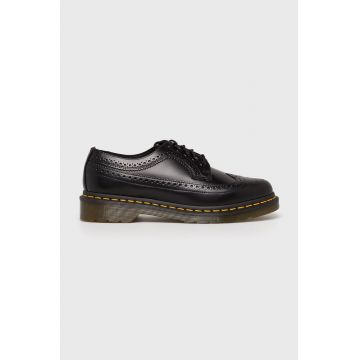 Dr. Martens pantofi de piele 3989 barbati, culoarea negru DM22210001.3989.YS-Black