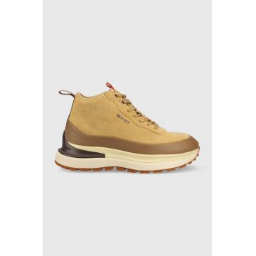 Gant pantofi de piele intoarsa Cazidy culoarea bej Gant pantofi de piele intoarsa Cazidy culoarea bej