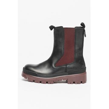 Ghete Chelsea de piele Combat Ghete Chelsea de piele Combat