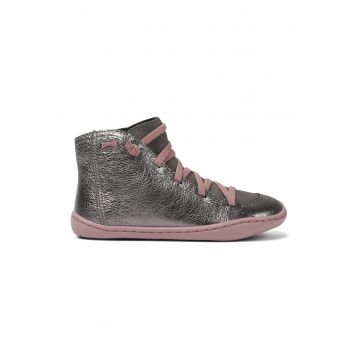 Ghete de piele cu insertii de piele nabuc Peu Cami 611