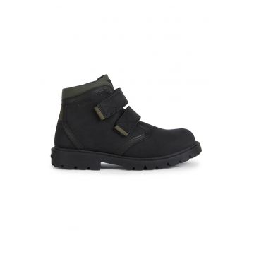 Ghete de piele nabuc cu benzi velcro