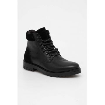 Medicine ghete de piele barbati, culoarea negru