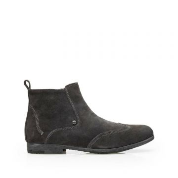 Ghete casual din piele intoarsa pentru barbati - 705 gri velur