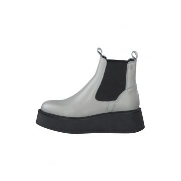 Ghete Chelsea wedge de piele