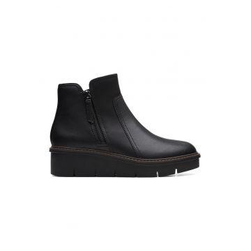 Ghete din piele ecologica cu talpa wedge Airabell