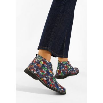 Ghete dama piele multicolore Kalisa V4