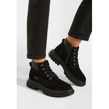 Ghete dama piele negre Aiqua