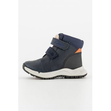 Ghete de piele si piele intoarsa cu inchidere velcro