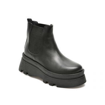 Ghete BRAVELLI negre, 71221, din piele naturala