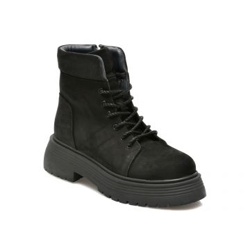 Ghete BRAVELLI negre, 71231, din nabuc