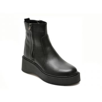 Ghete BRAVELLI negre, 71310, din piele naturala
