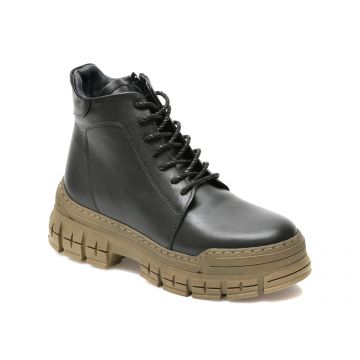 Ghete BRAVELLI negre, 71330, din piele naturala