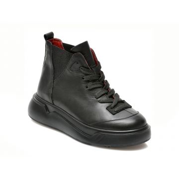 Ghete BRAVELLI negre, 71373, din piele naturala