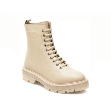 Ghete GOLD DEER bej, 632287, din piele naturala