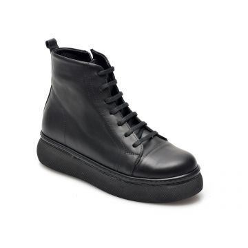 Ghete GRACIA STYLE negre, 9200162, din piele naturala