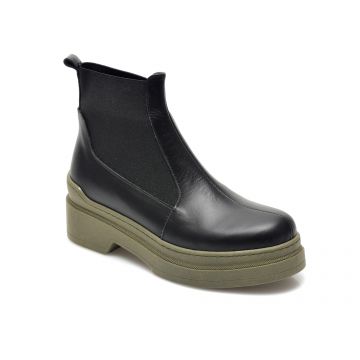 Ghete GRACIA STYLE negre, 9206001, din piele naturala