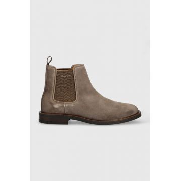 Gant botine din piele intoarsa St Akron barbati, culoarea maro, 25653373.G24
