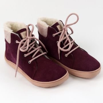 Ghete barefoot BEETLE - Amarant 30-39 EU