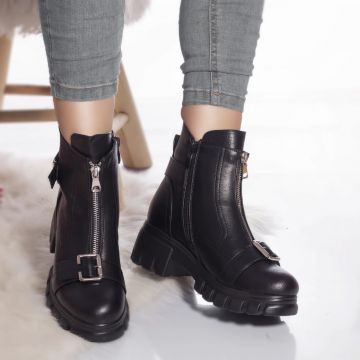 Ghete casual lilllybeth piele ecologica captusita negru