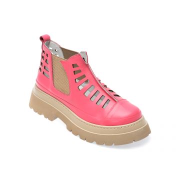 Ghete GRYXX fucsia, 159903, din piele naturala