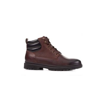 Geox ghete de piele U ANDALO A barbati, culoarea maro, U26DDA 00045 C6024