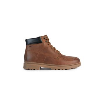 Geox pantofi inalti de piele U ANDALO B barbati, culoarea maro, U26DDB 00045 C6003