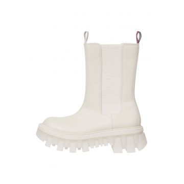 Ghete Chelsea de piele cu aspect masiv