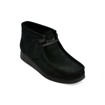Ghete CLARKS negre, WALEVBT, din piele intoarsa
