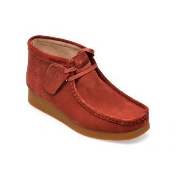 Ghete CLARKS visinii, WALEVBT, din piele intoarsa