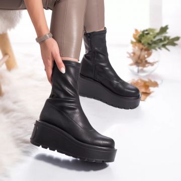 Ghete dama piele ecologica neimblanita aitana negru
