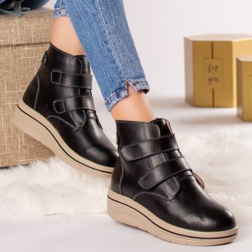 Ghete dama piele naturala aida imblanita negre
