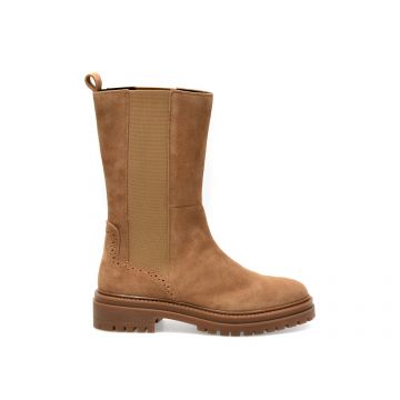 Ghete GEOX maro, D36HRD, din piele intoarsa