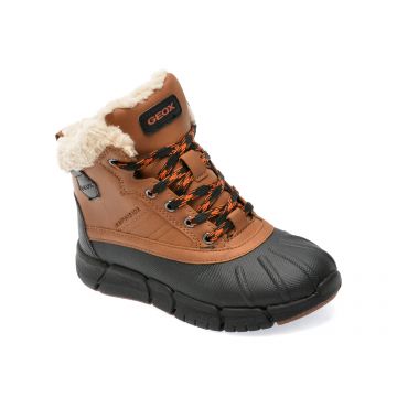 Ghete GEOX maro, J269XE, din piele ecologica
